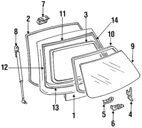 Ручка двери MAZDA B467-62-761