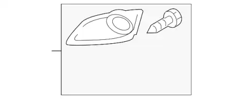 Решётка фары противотуманной прав EH45-50-B40E MAZDA