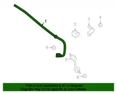 STABILIZER REAR FE87-28-151A MAZDA