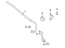 STABILIZER REAR FE87-28-151A MAZDA