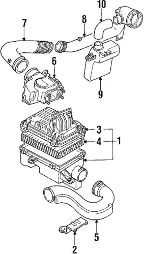 Патрубок воздушный B61P-13-221B MAZDA