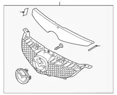 Решетка радиатора MAZDA BAK3-50-710-86