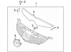 Решетка радиатора MAZDA BAK3-50-710-33