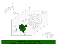 Шкив генератор FS05-18-W11 MAZDA