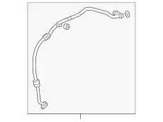 HOSE.FLEXIBLE-LOW KF01-61-462A MAZDA