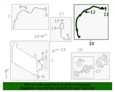 HOSE.FLEXIBLE-LOW KF01-61-462A MAZDA