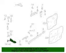 Кронштейн с роликом двери LC62-72-2C0G MAZDA