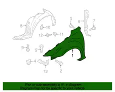 Крыло MAZDA C236-52-211C