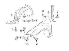 Крыло MAZDA C236-52-211C