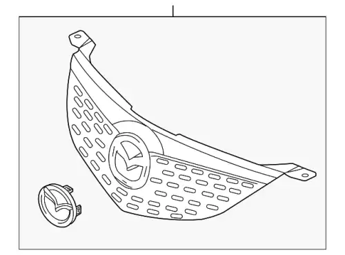 Решетка радиатора MAZDA BN8W-50-710B-33