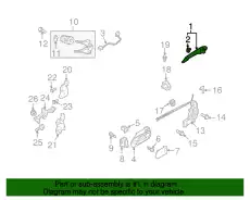 Ручка двери MAZDA TD13-59-410D