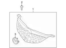 Решетка радиатора MAZDA BN8W-50-710B-87