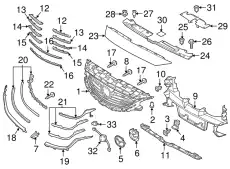 BUMPER(L),FRONT G46L-50-033-E4 MAZDA