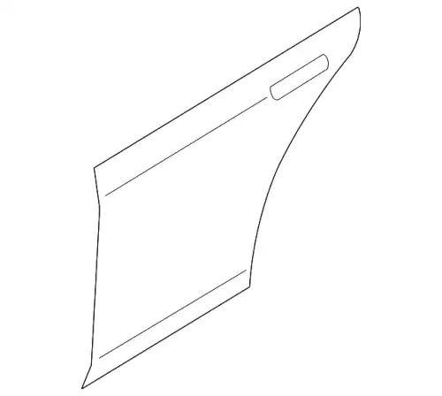 PANEL(L)OUT RR D-USA GS3L-73-031 MAZDA