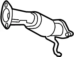 PIPE.EXHAUST-FRONT L3D7-40-500B MAZDA
