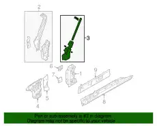 REINF(L).F.PILLAR NE51-71-24ZC MAZDA