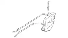 Замок двери задней лев BP4K-73-310F MAZDA