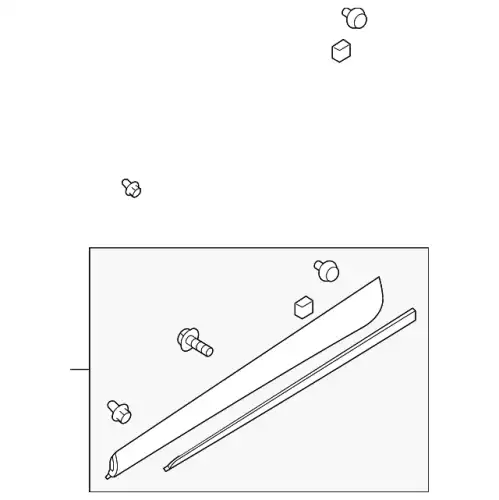 GARNISH'A'(L).SIDE D10F-51-RB0C MAZDA