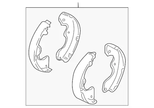 SHOE SET USA ZZC1-49-240A MAZDA