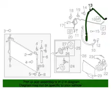 HOSE,FLEXIBLE-LOW EH48-61-462A MAZDA