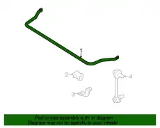 STABILIZER.FRONT F151-34-151A MAZDA