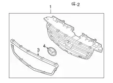 Решетка радиатора MAZDA LC62-50-710A