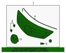 Решетка радиатора MAZDA BP4S-50-710D-07
