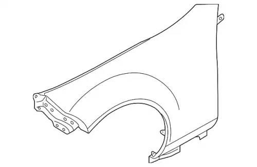 PANEL(L)FENDER FRT NE51-52-210C MAZDA