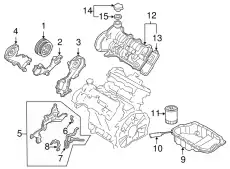 Поддон картера двигателя MAZDA KL68-10-400A