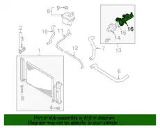 CASE THERMOSTAT-USA AJ51-15-176B MAZDA