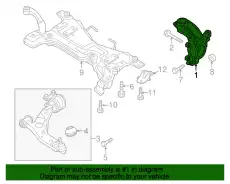 Кулак поворотный MAZDA C461-33-031B
