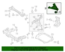 ARM(R),UPPER F189-34-200 MAZDA