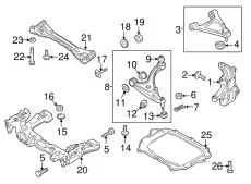 ARM(L),UPPER F189-34-250 MAZDA
