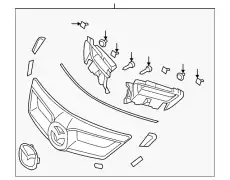 Решетка радиатора MAZDA BR5V-50-710B-33