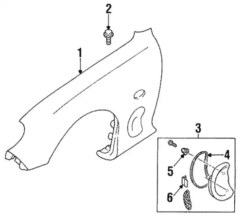 Крыло MAZDA FD01-52-211D