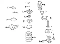 SPRING.COIL-FRONT TD76-34-011C MAZDA