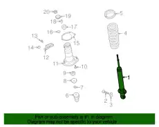 DAMPER.REAR FE87-28-700 MAZDA