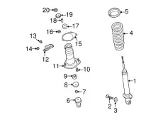 DAMPER.REAR FE92-28-700 MAZDA