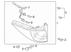 LAMP(R)RR COMB-GEN- CG36-51-150 MAZDA