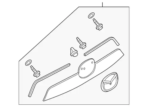 GARNISH.LIFT GATE KD46-50-810A-85 MAZDA