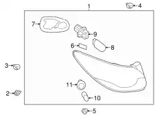Фонарь задн прав GJR9-51-150A MAZDA