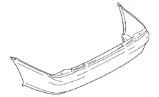 Бампер задний BJ0J-50-221-AA MAZDA