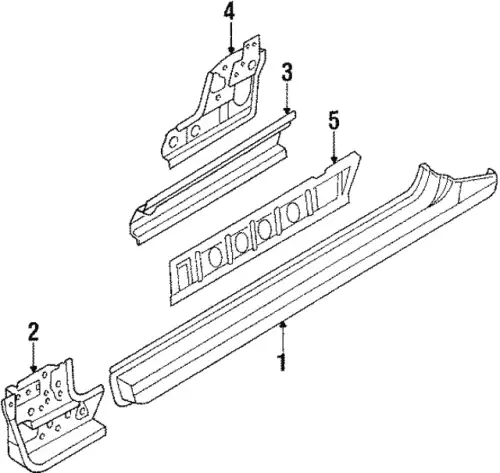 PILLAR (L) FRT INNER NA01-71-270B MAZDA