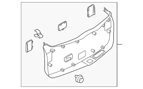 TRIM.LIFTGATE-LOWER TD11-68-960D MAZDA
