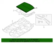 BOARD(C)TRUNK-USA KE40-68-83XB-02 MAZDA