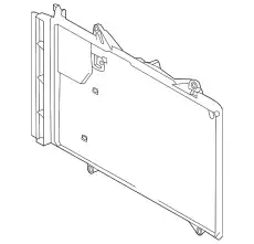 COWLING,RADIATOR PEHH-15-210 MAZDA