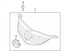 Решетка радиатора MAZDA BN9G-50-710C-94