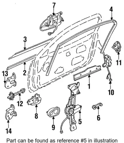 MOTOR WINDOW EA05-59-590A MAZDA