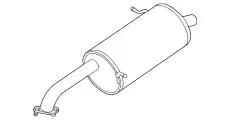SILENCER.MAIN ZJ23-40-100 MAZDA