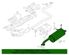 SILENCER.MAIN ZJ23-40-100 MAZDA